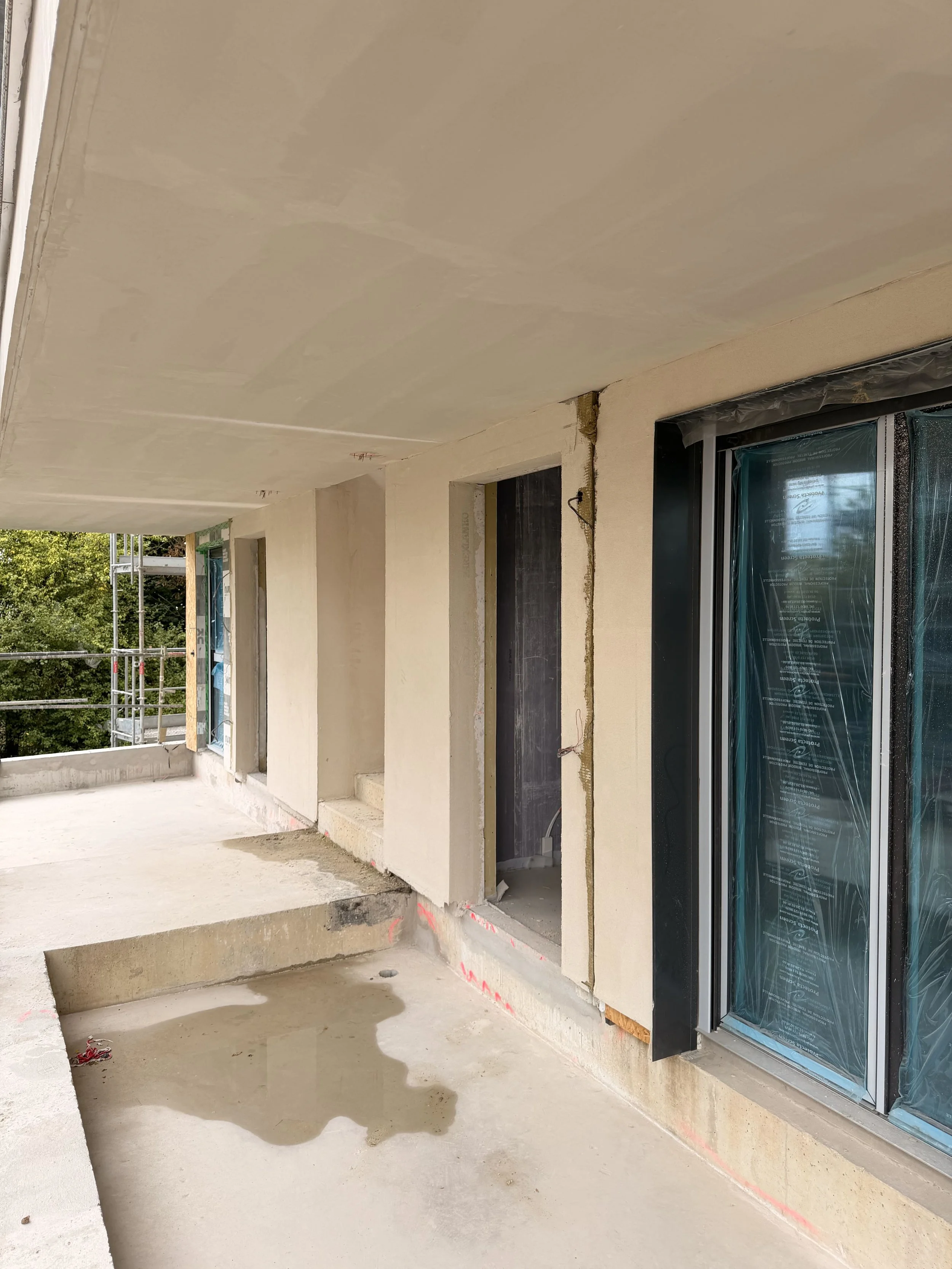 1ère couche du ravalement extérieur