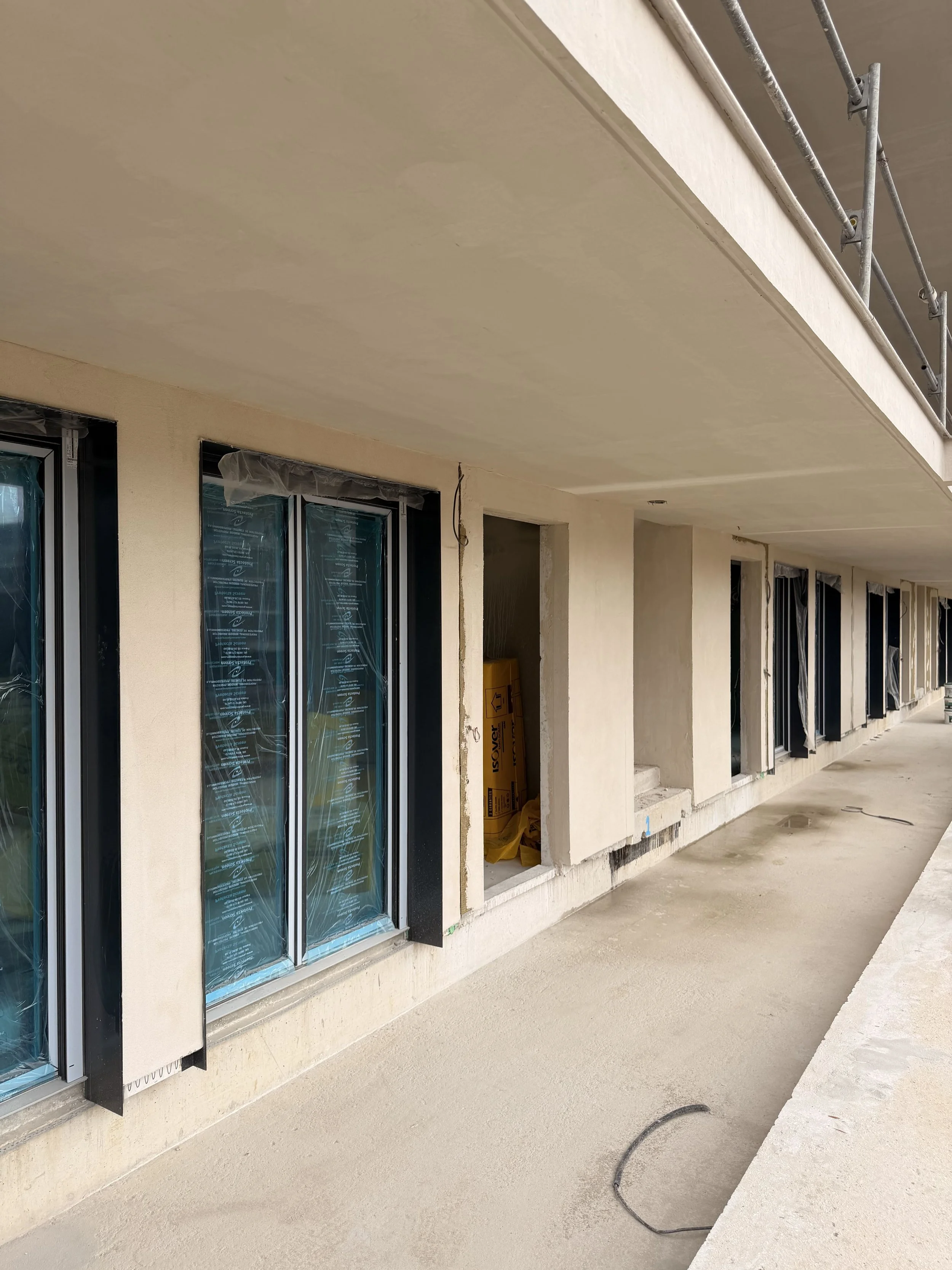 1ère couche du ravalement extérieur