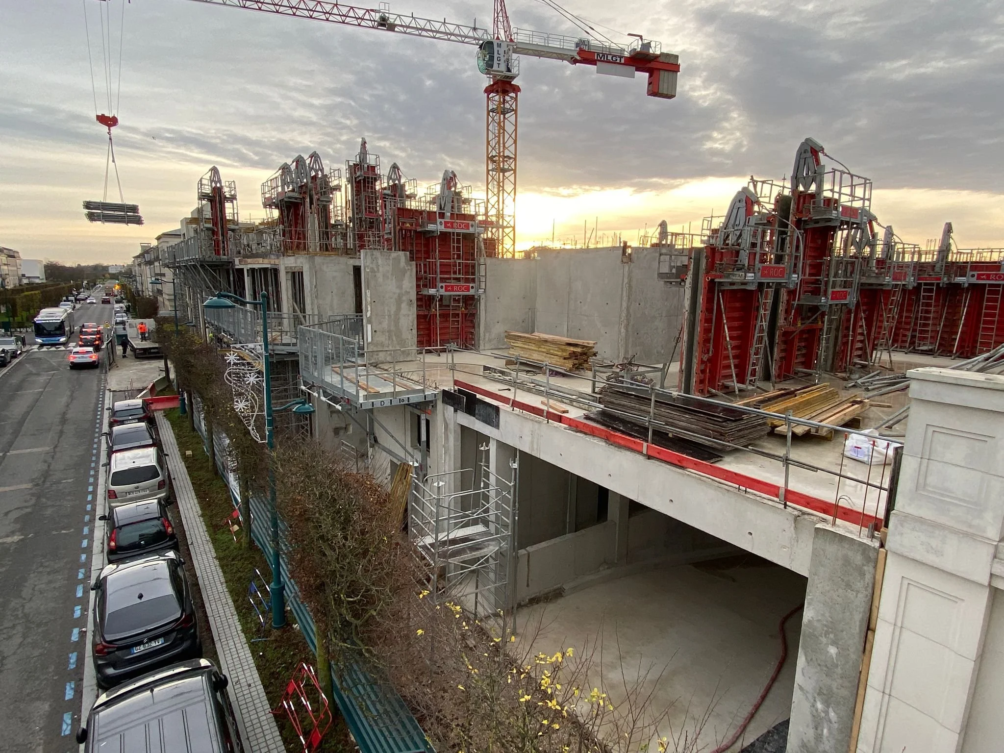 Elévation des murs du R+2