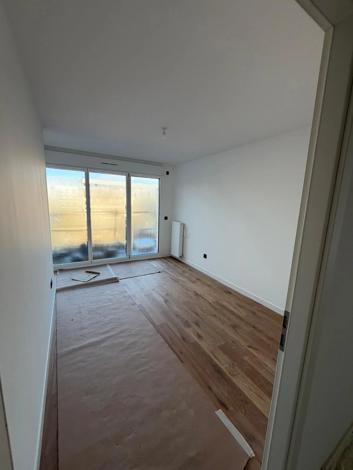 Pose des parquets en cours