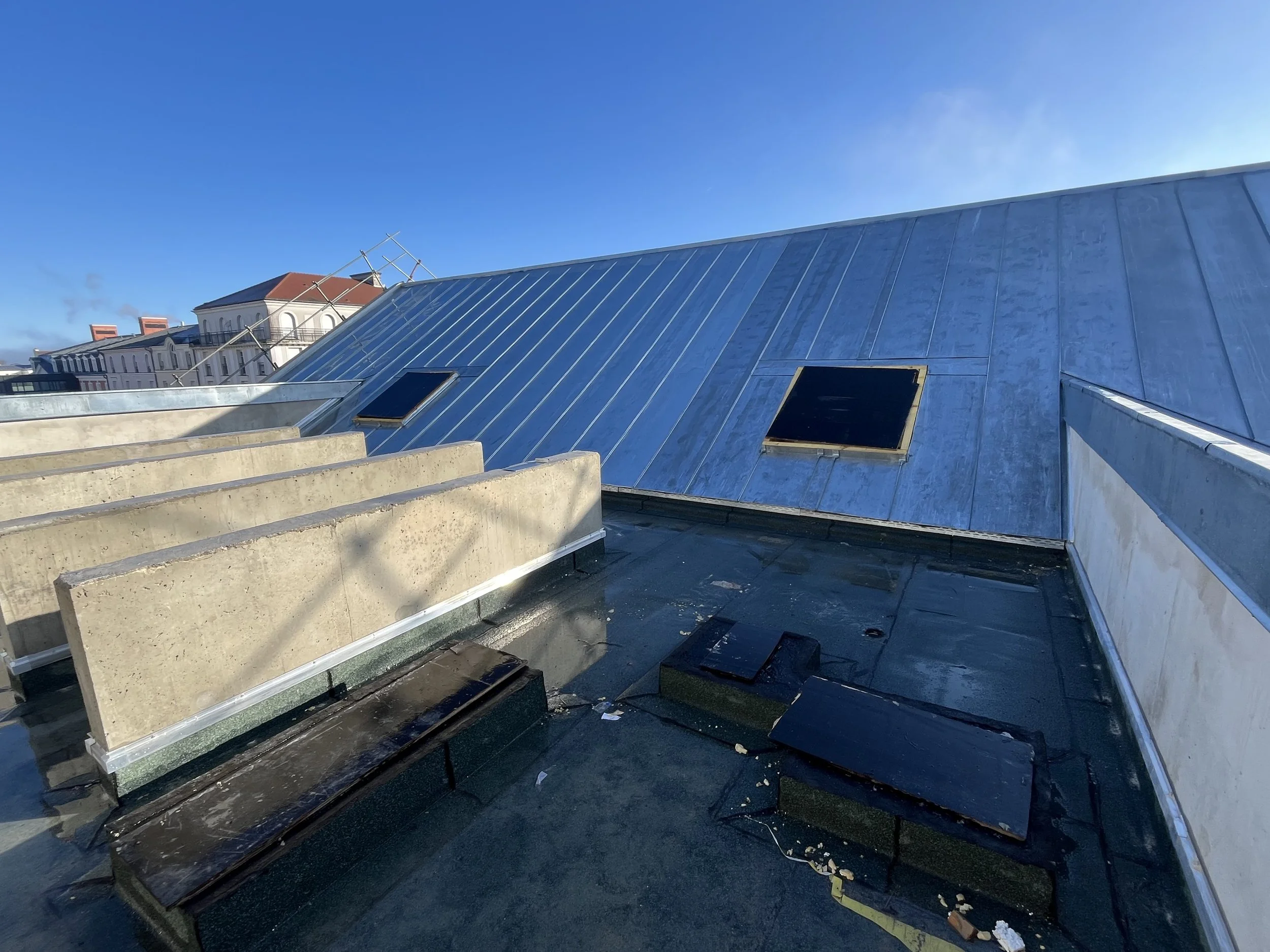 Achèvement de la couverture de la brasserie