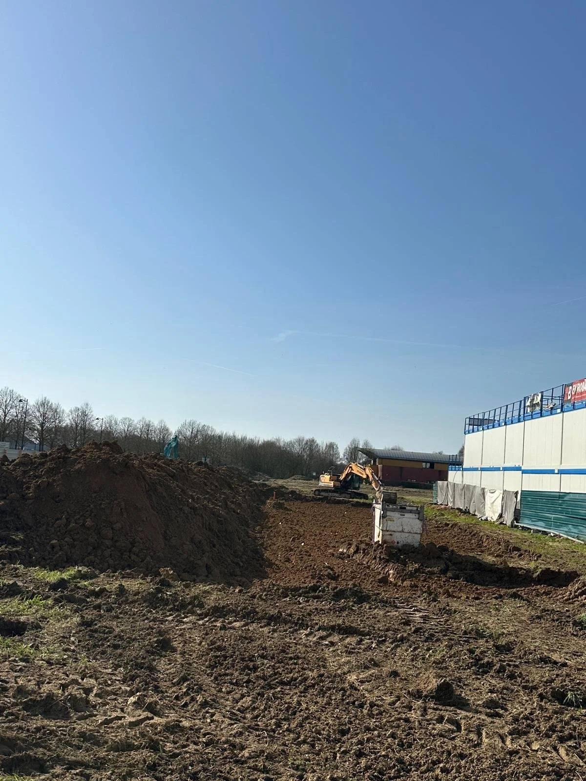 Terrassement en cours