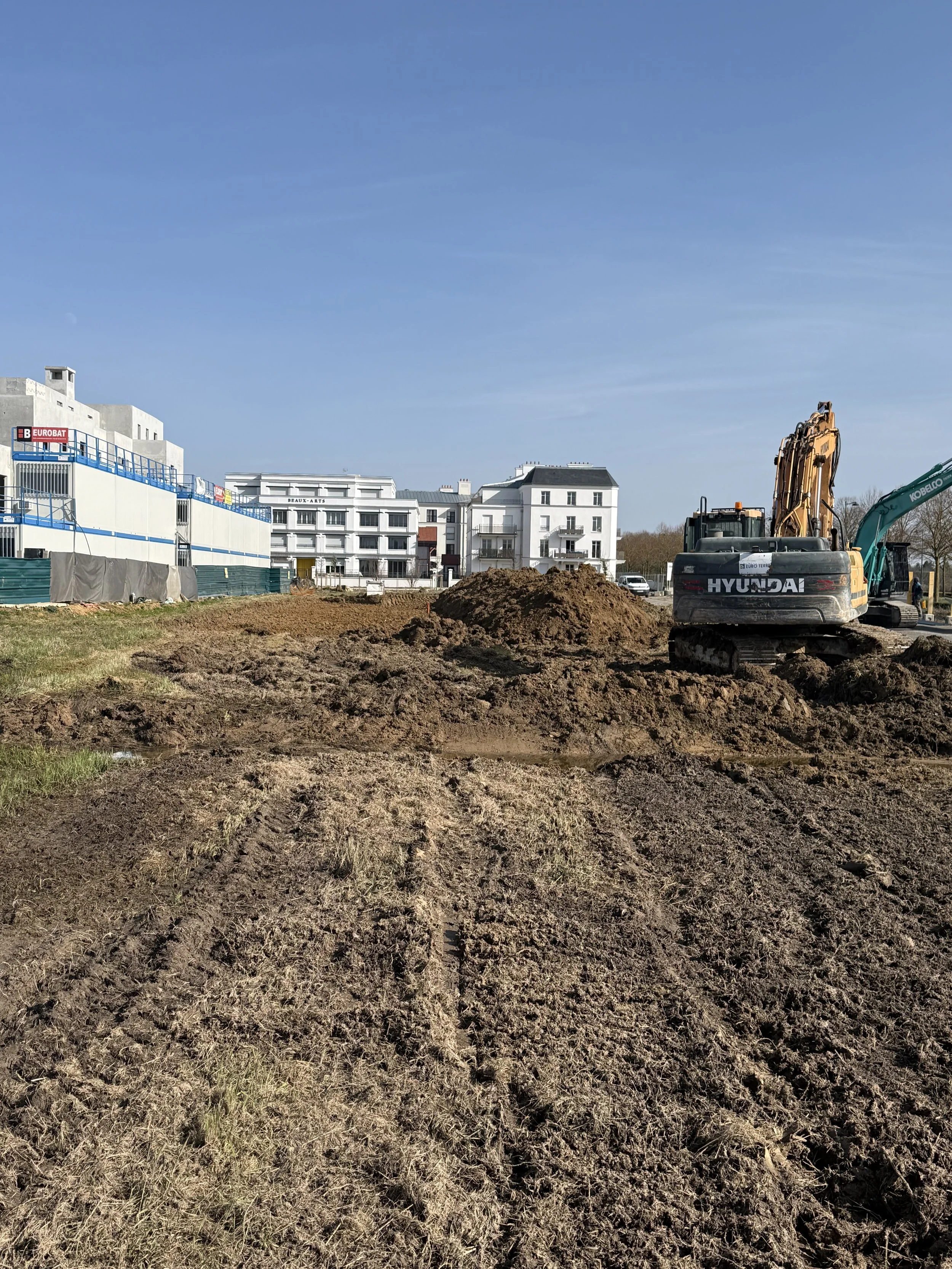 Terrassement en cours