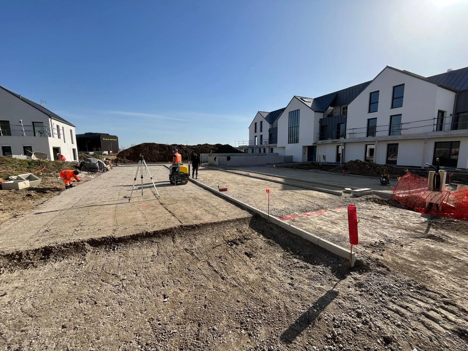 Réalisation des voies extérieures