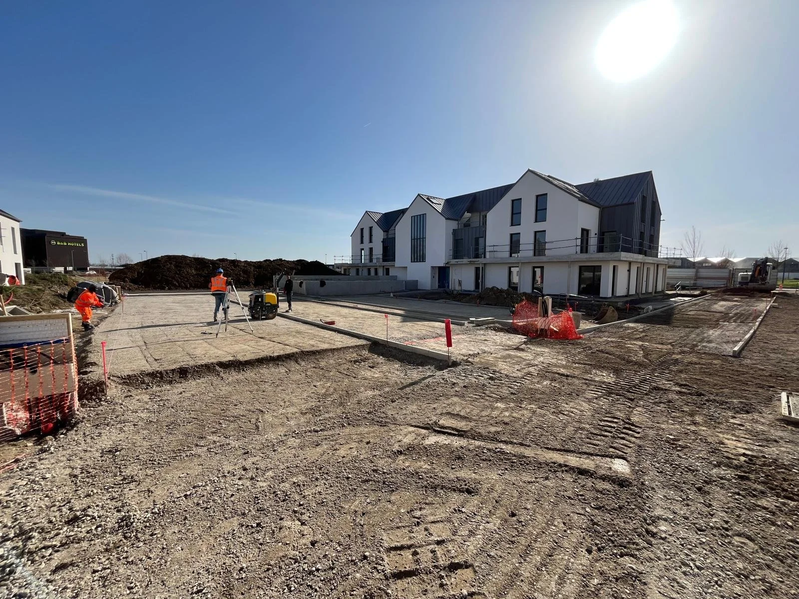 Réalisation des voies extérieures