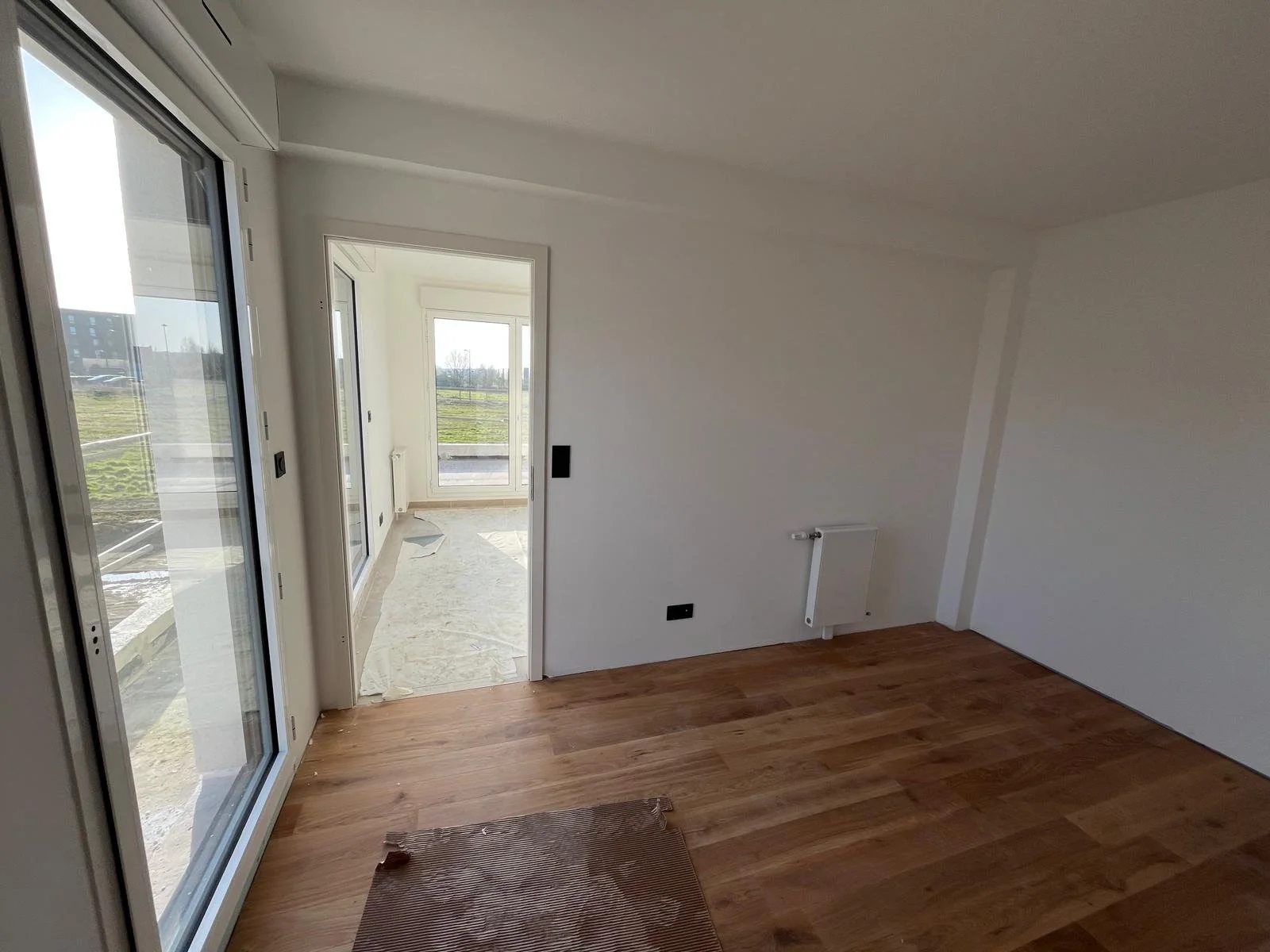 Achèvement de la pose des parquets