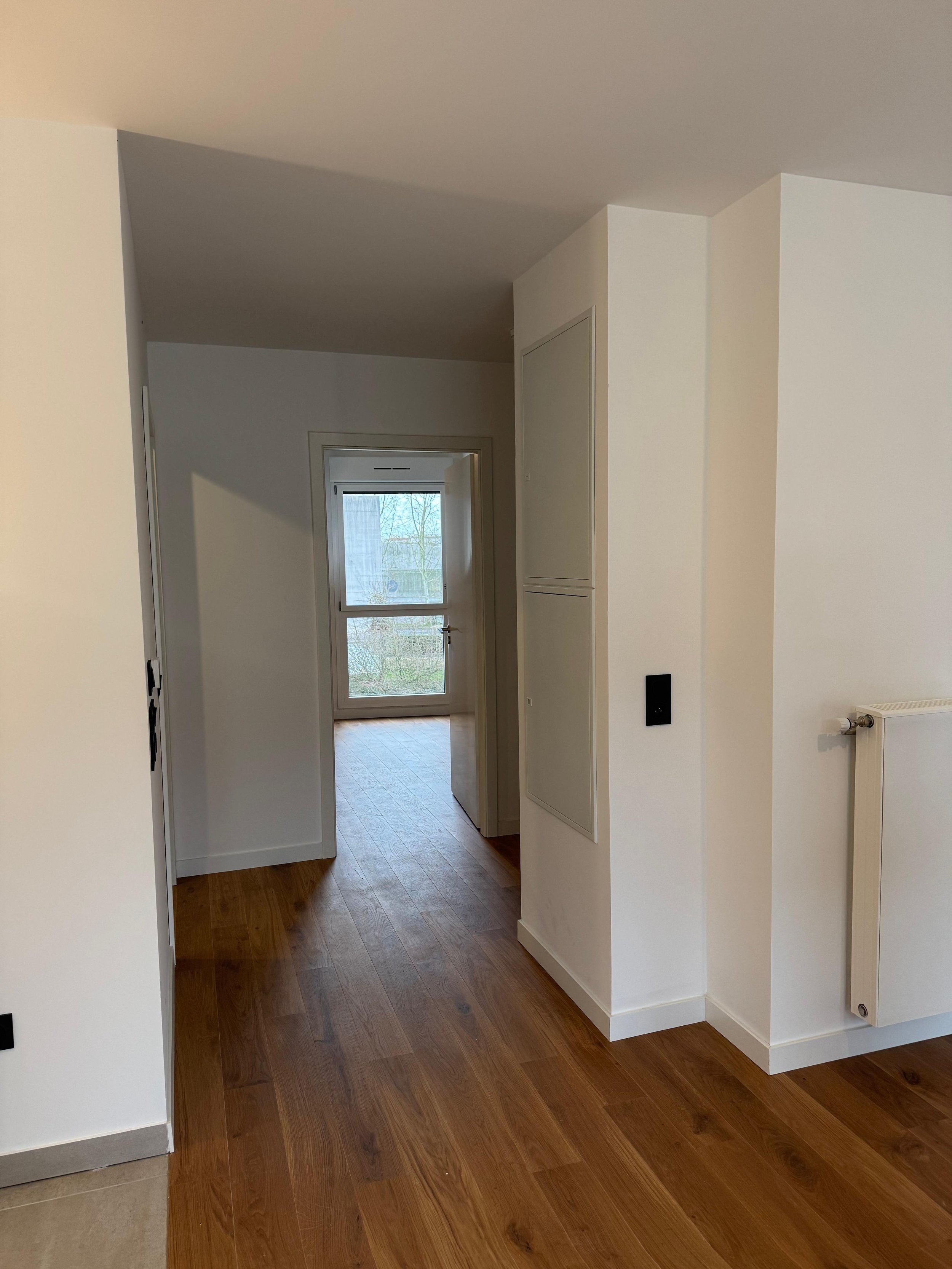 Achèvement de la pose du parquet