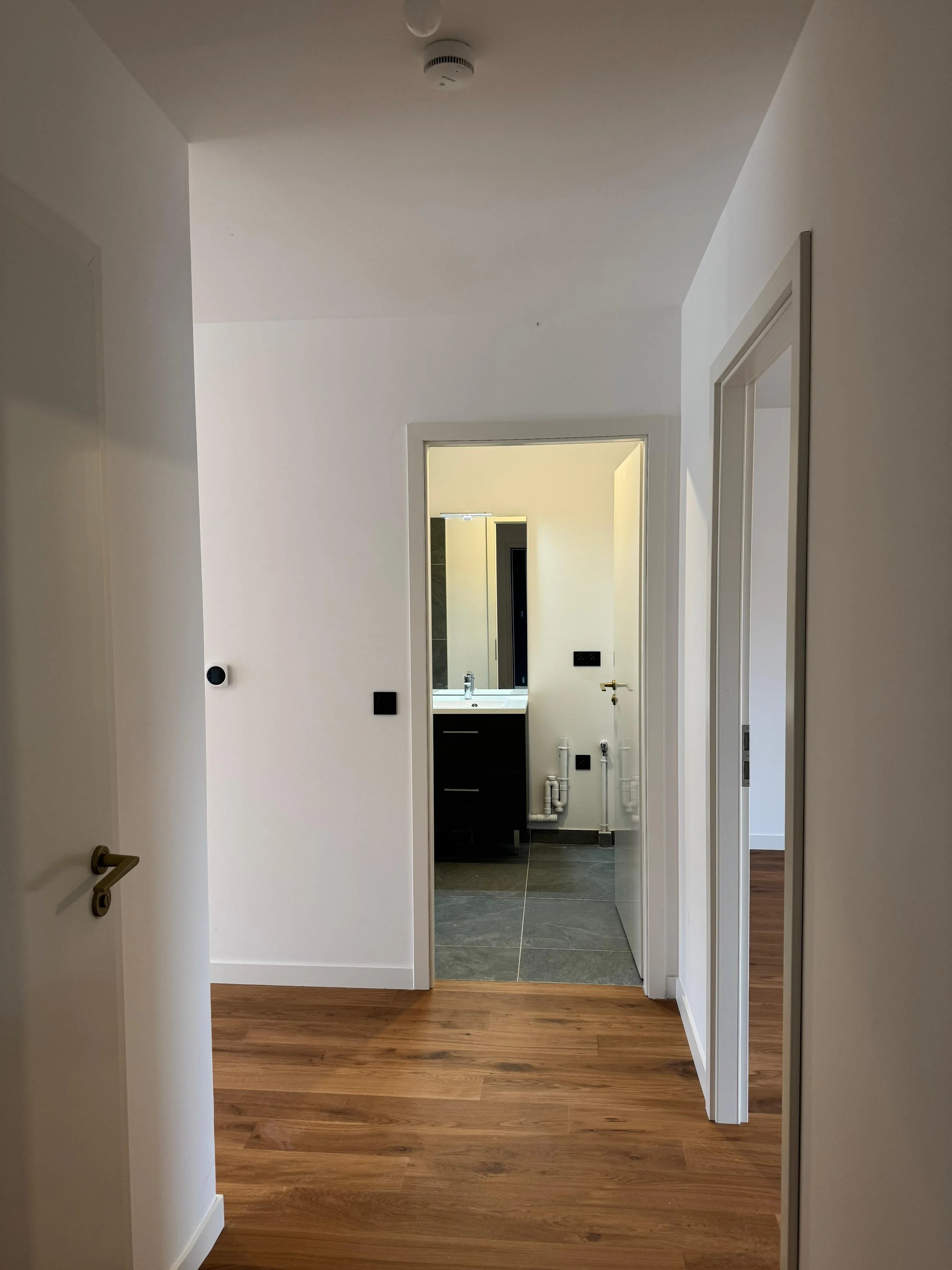 Achèvement de la pose du parquet