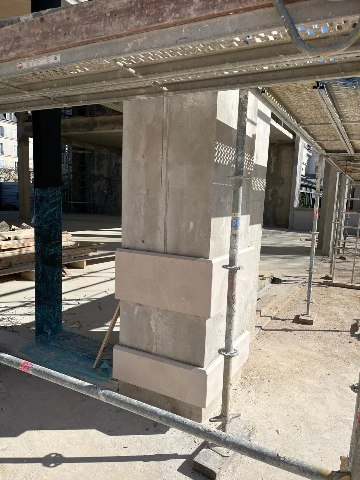 Réalisation du témoin de façade