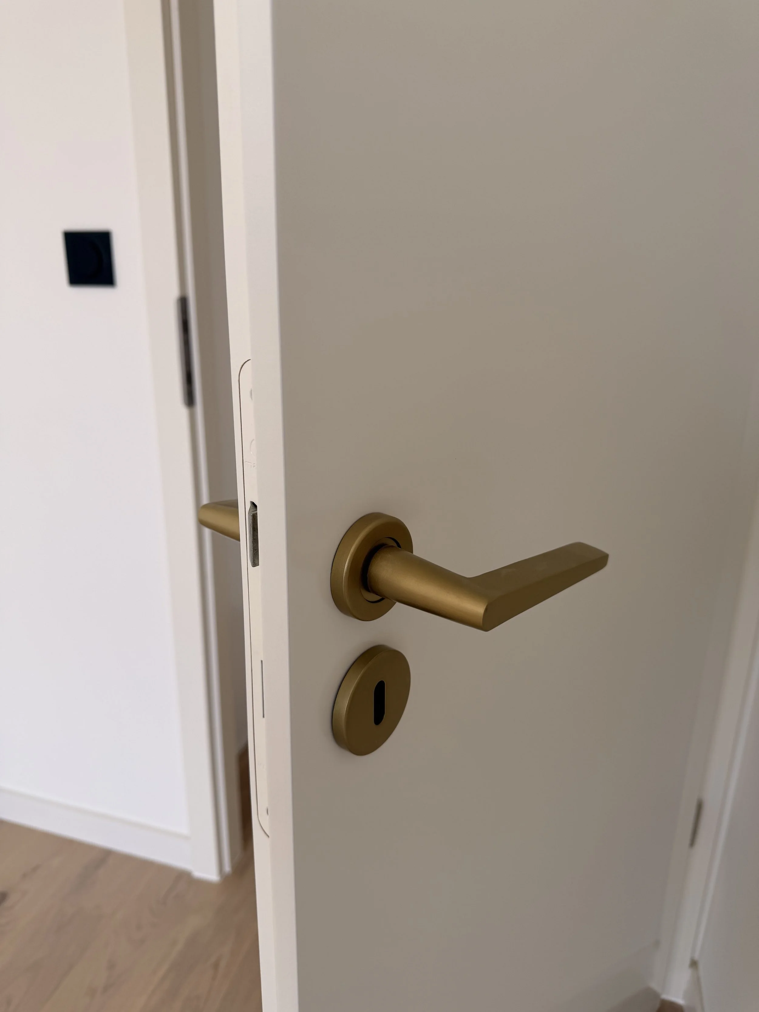 Porte de distribution laquée usine