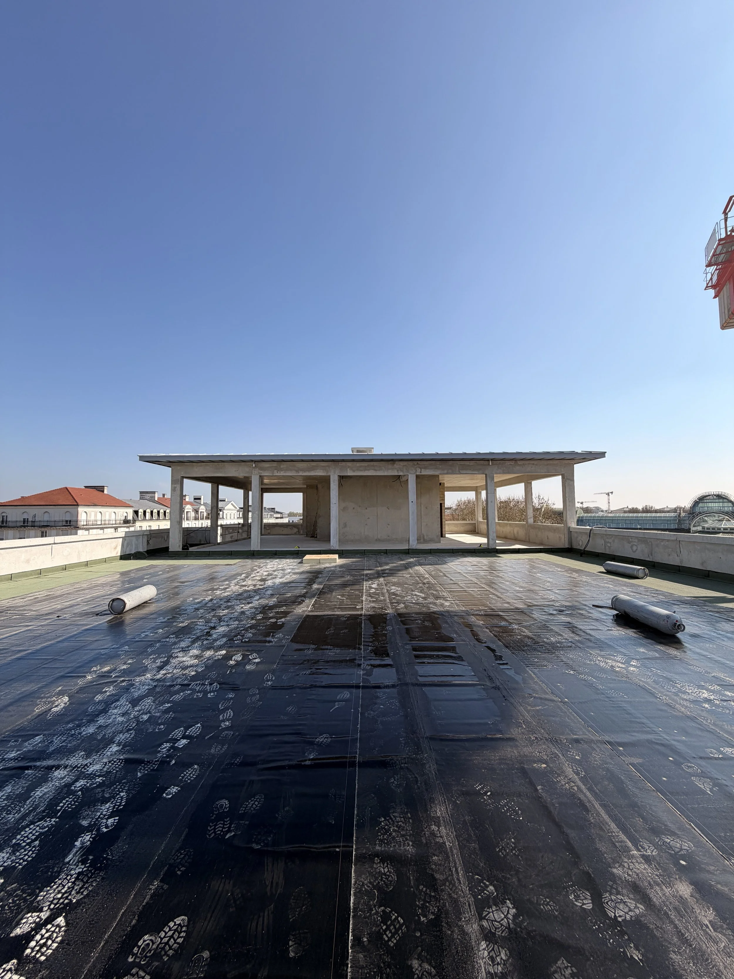 Achèvement de l'étanchéité