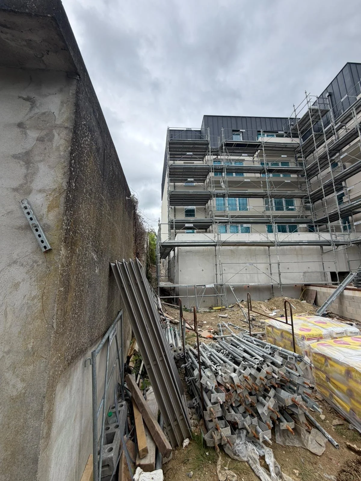 Ravalement en cours de réalisation