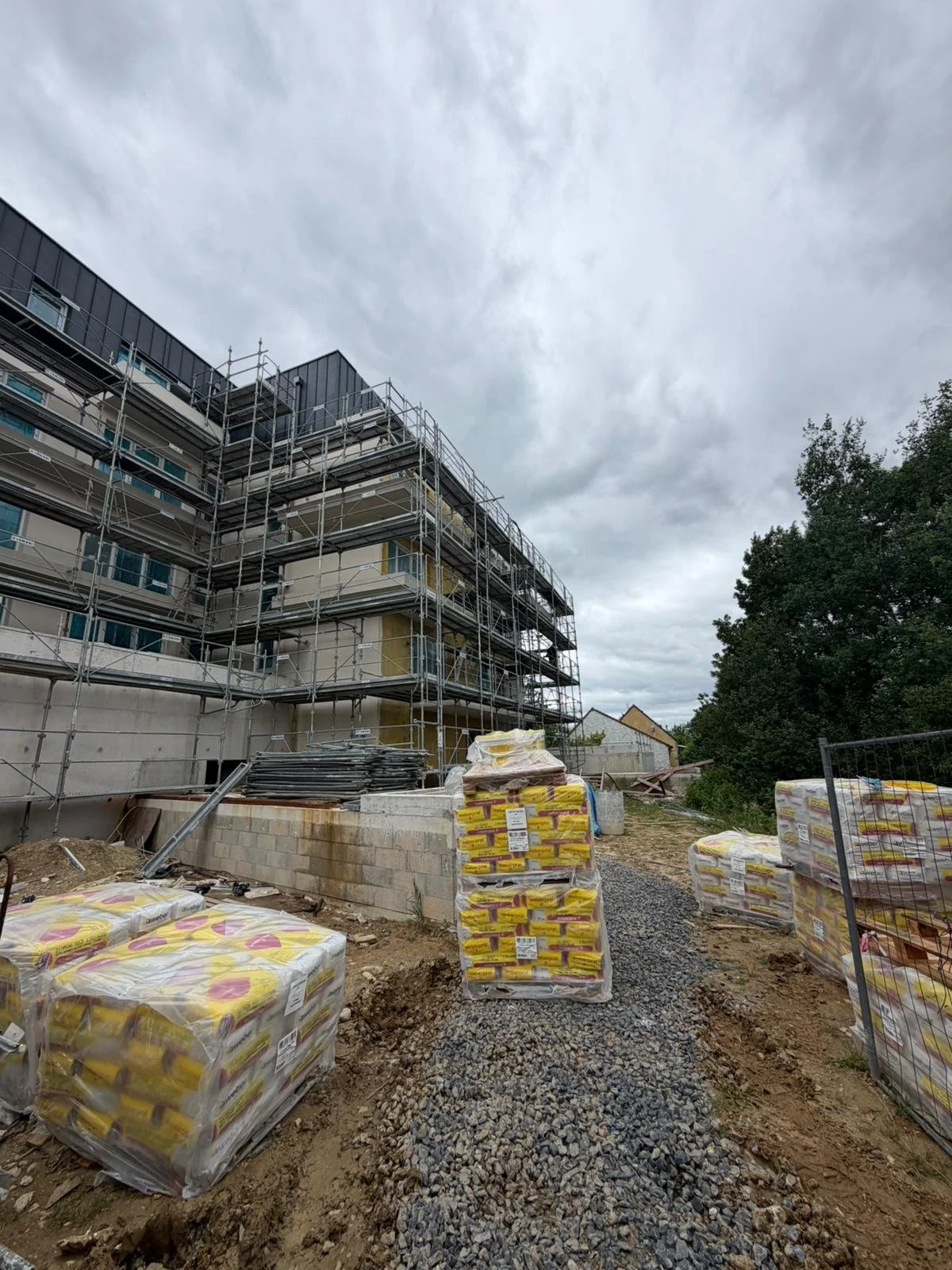 Ravalement en cours de réalisation