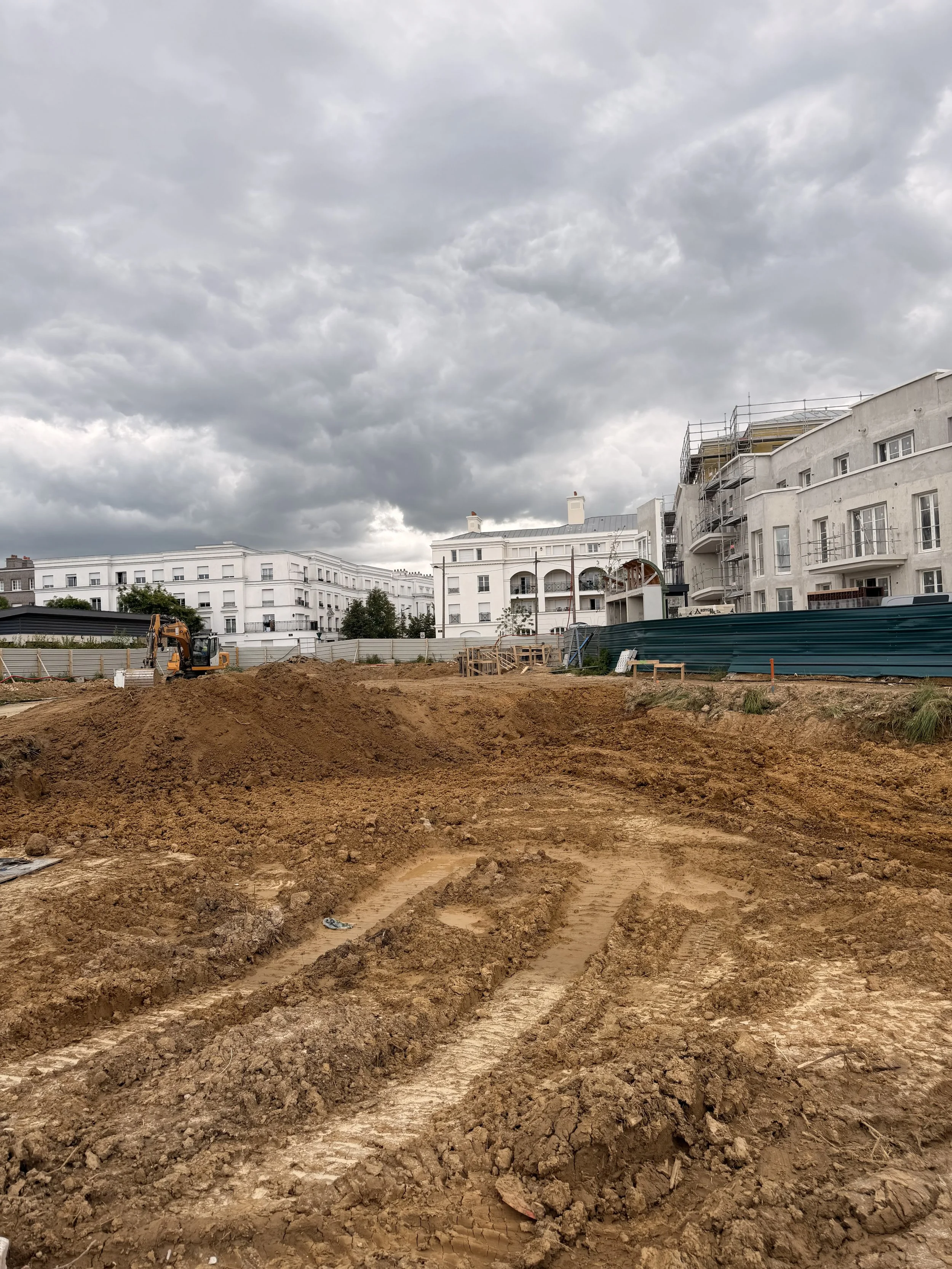 Terrassement en cours