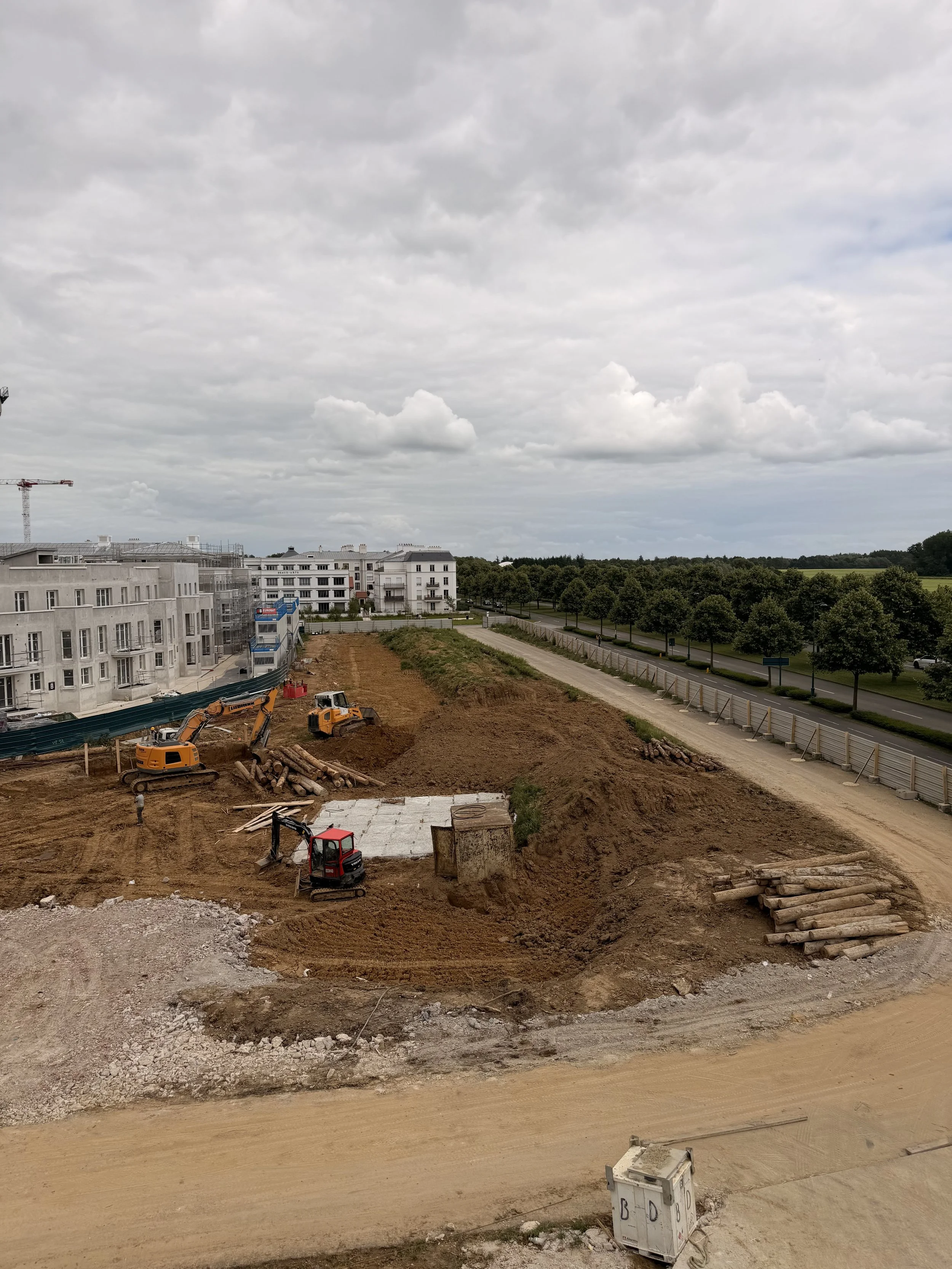 Réalisation des fondations de grues