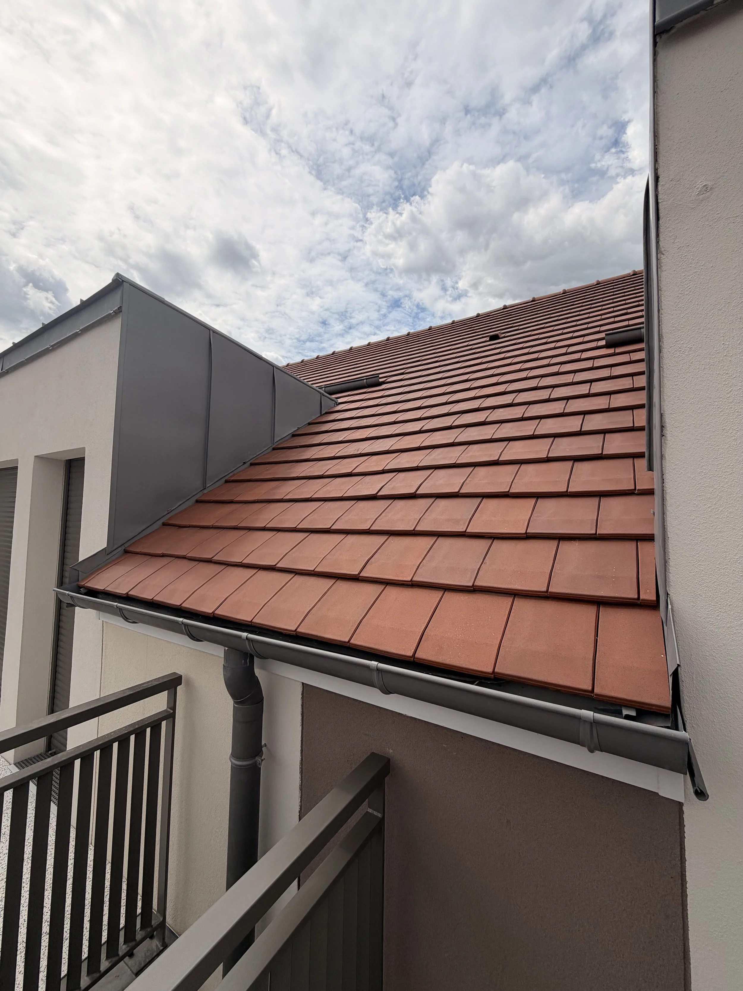 Aperçu de la réalisation de la toiture