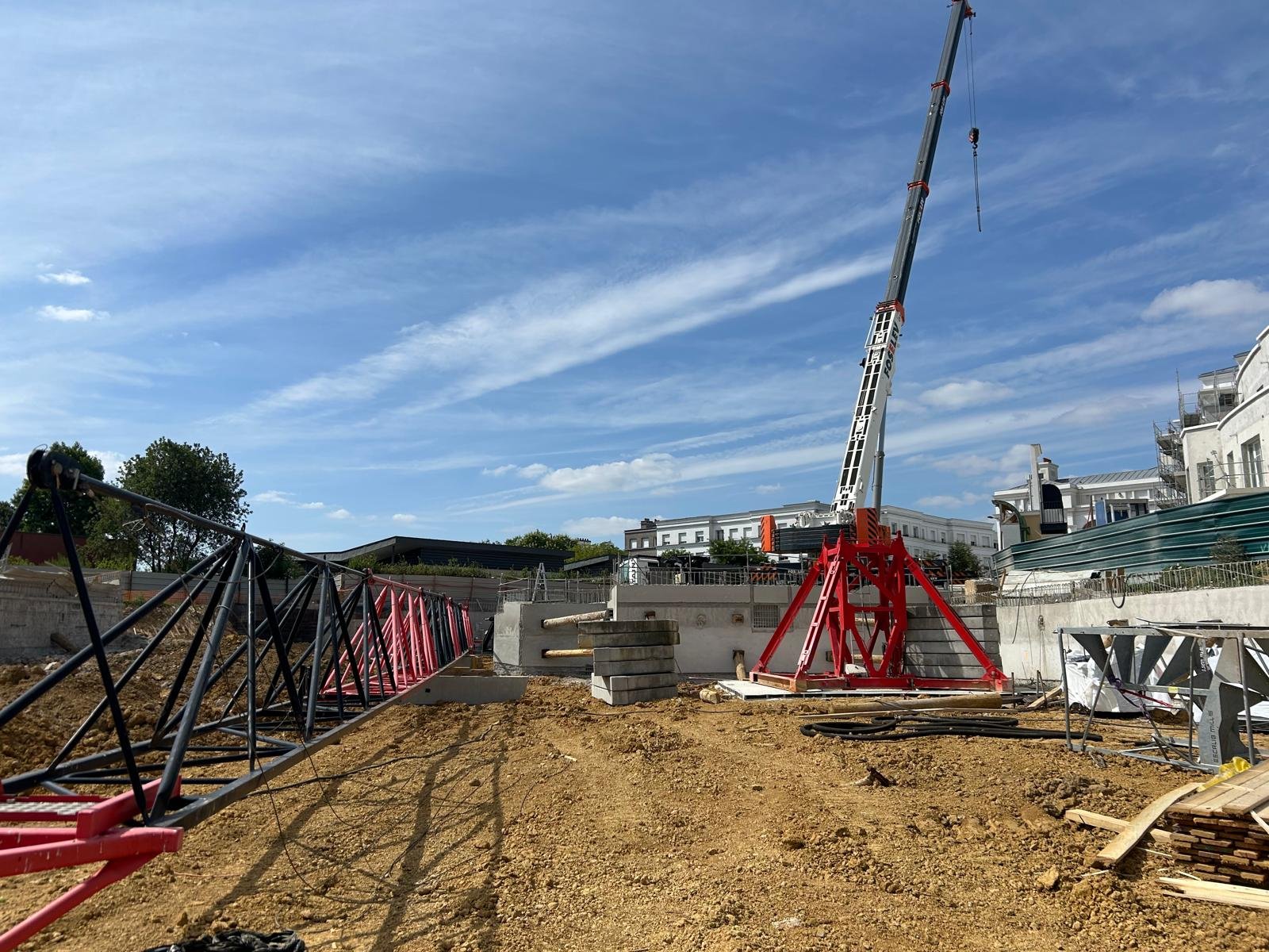 Pose de la grue