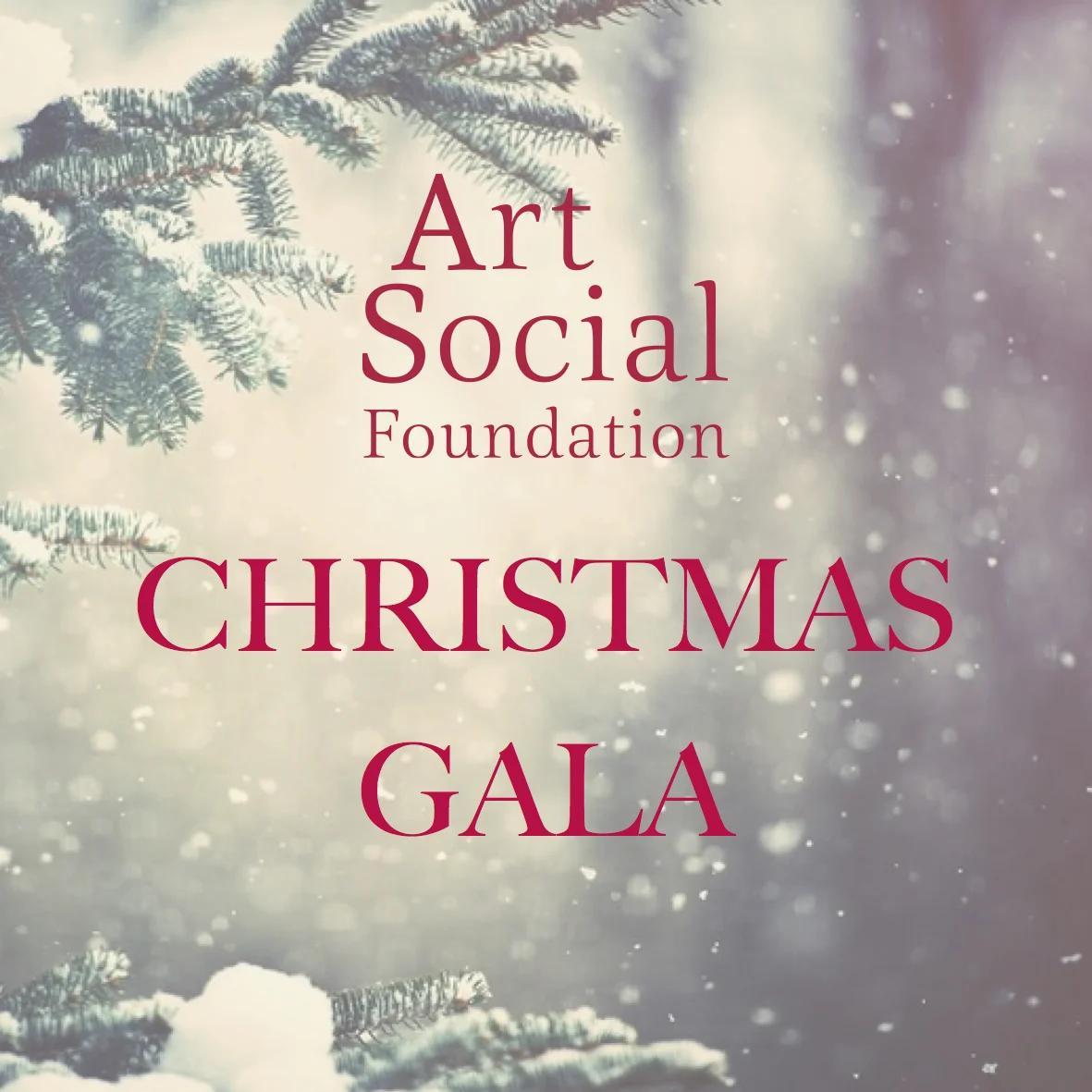 We look forward to ArtSocial Christmas Gala this Saturday. 
