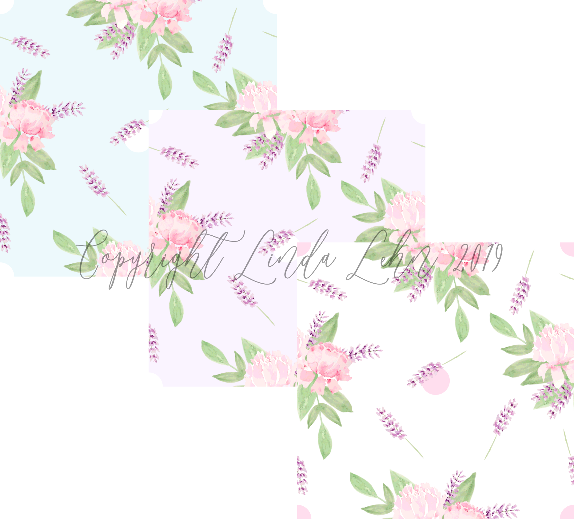 Spoonflower: Pretty Peonies Collection