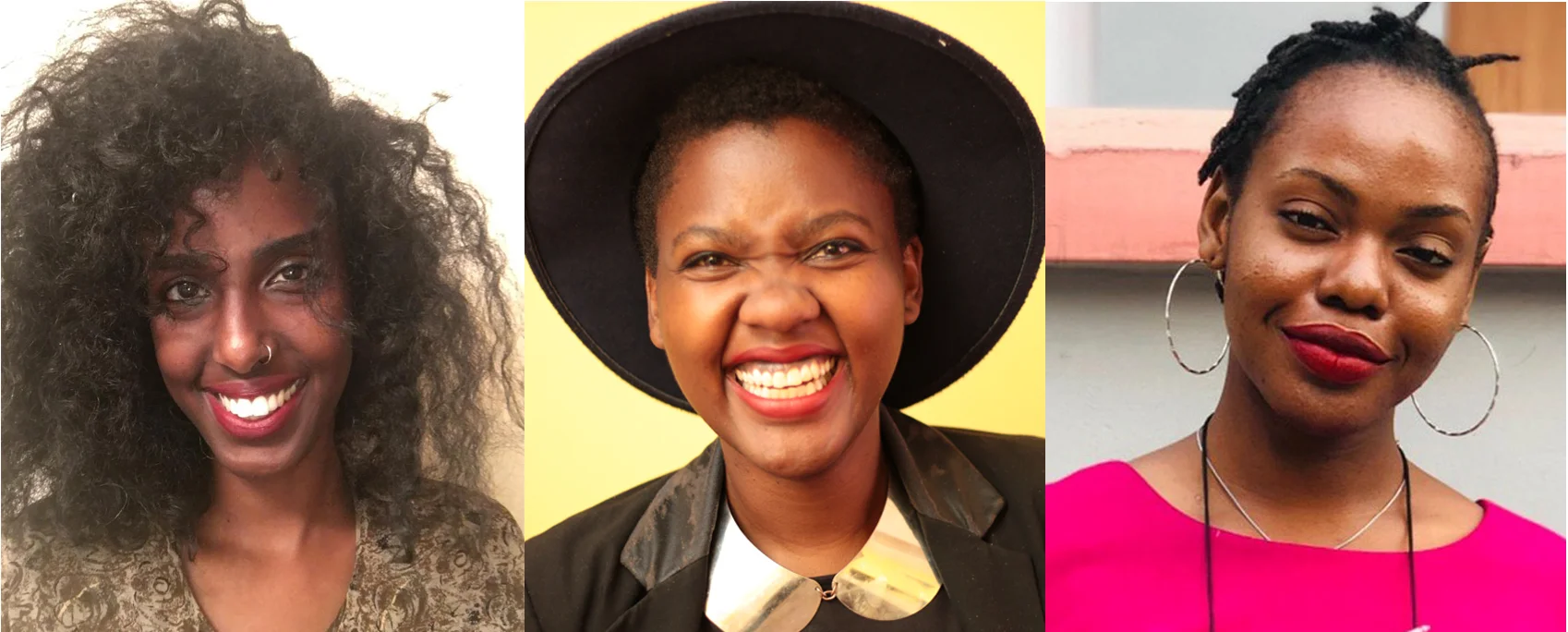 From left: Agazit Abate, Anne Moraa and Ope Adedeji.