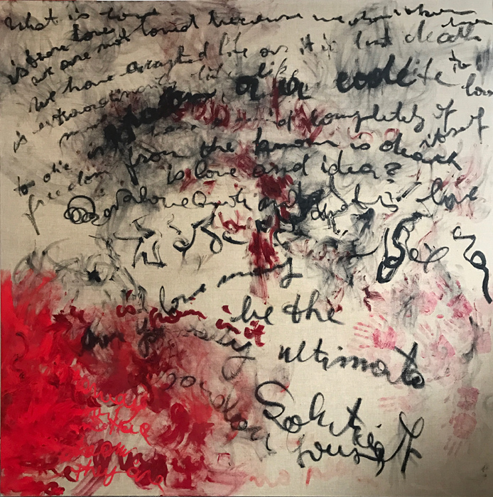 Stream of Consciousness, 2017, oil on linen, 170 x 170cm