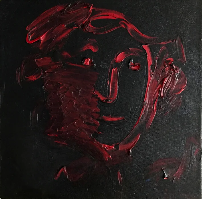 Rembrandt As A Young Man, 2016, oil on linen, 30 cm x 30 cm