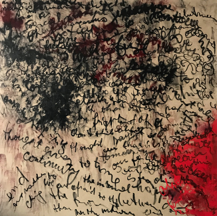 Stream of Consciousness 2, 2017, oil on linen, 170cm x 170cm