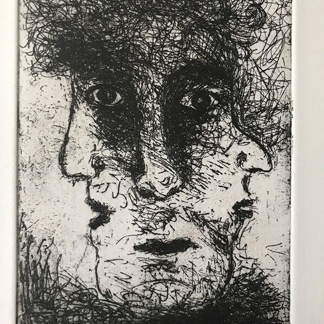 A personal allegory (of prudence.) My second #etching (the first one I&rsquo;ve done 40 years ago at dawsoncollege in #Montreal #contemporaryart #artcurator #watercolour #artcollector #artistsoninstagram #contemporaryartcurators #contemplate