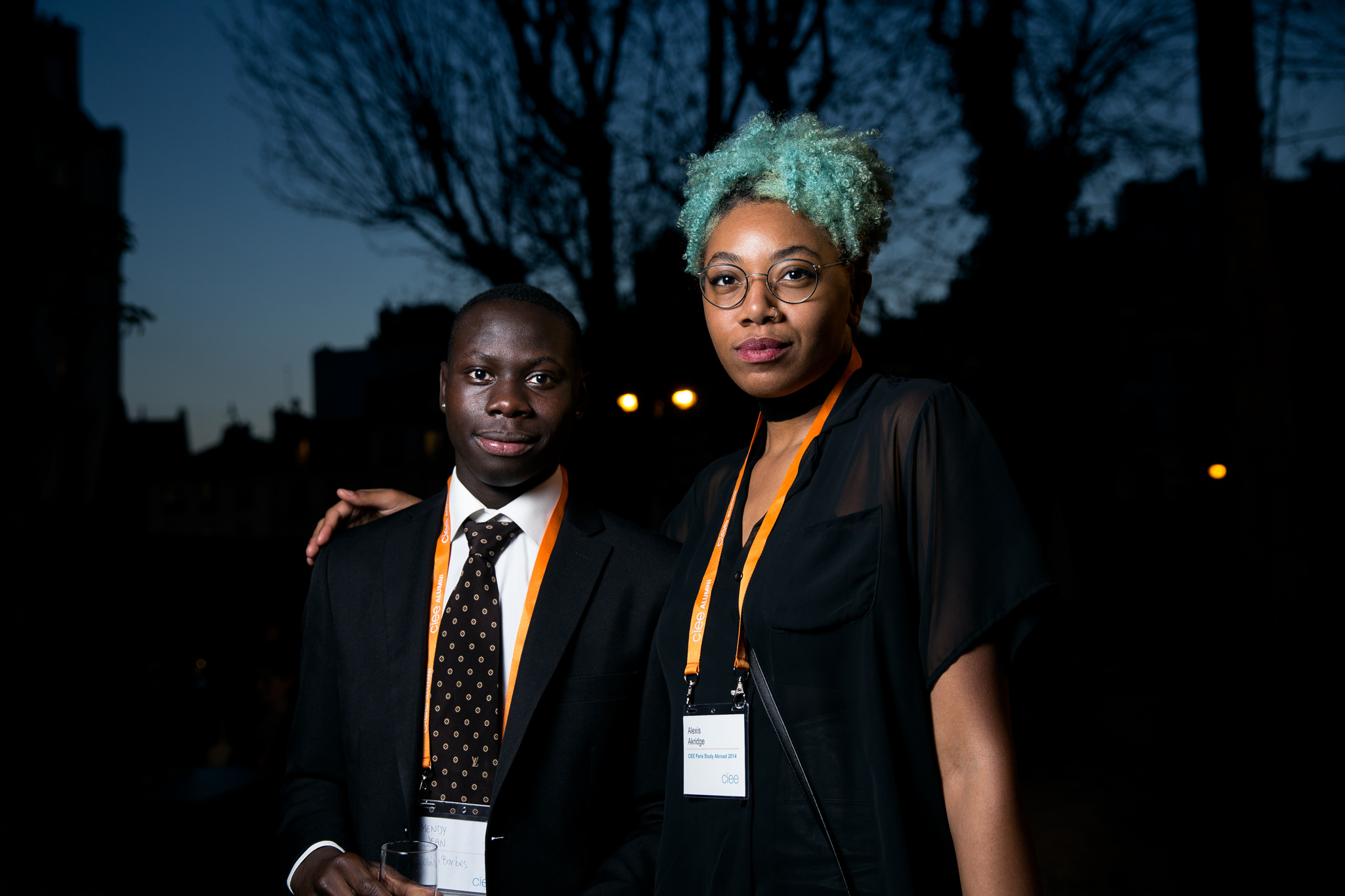 softbox portrait at student event