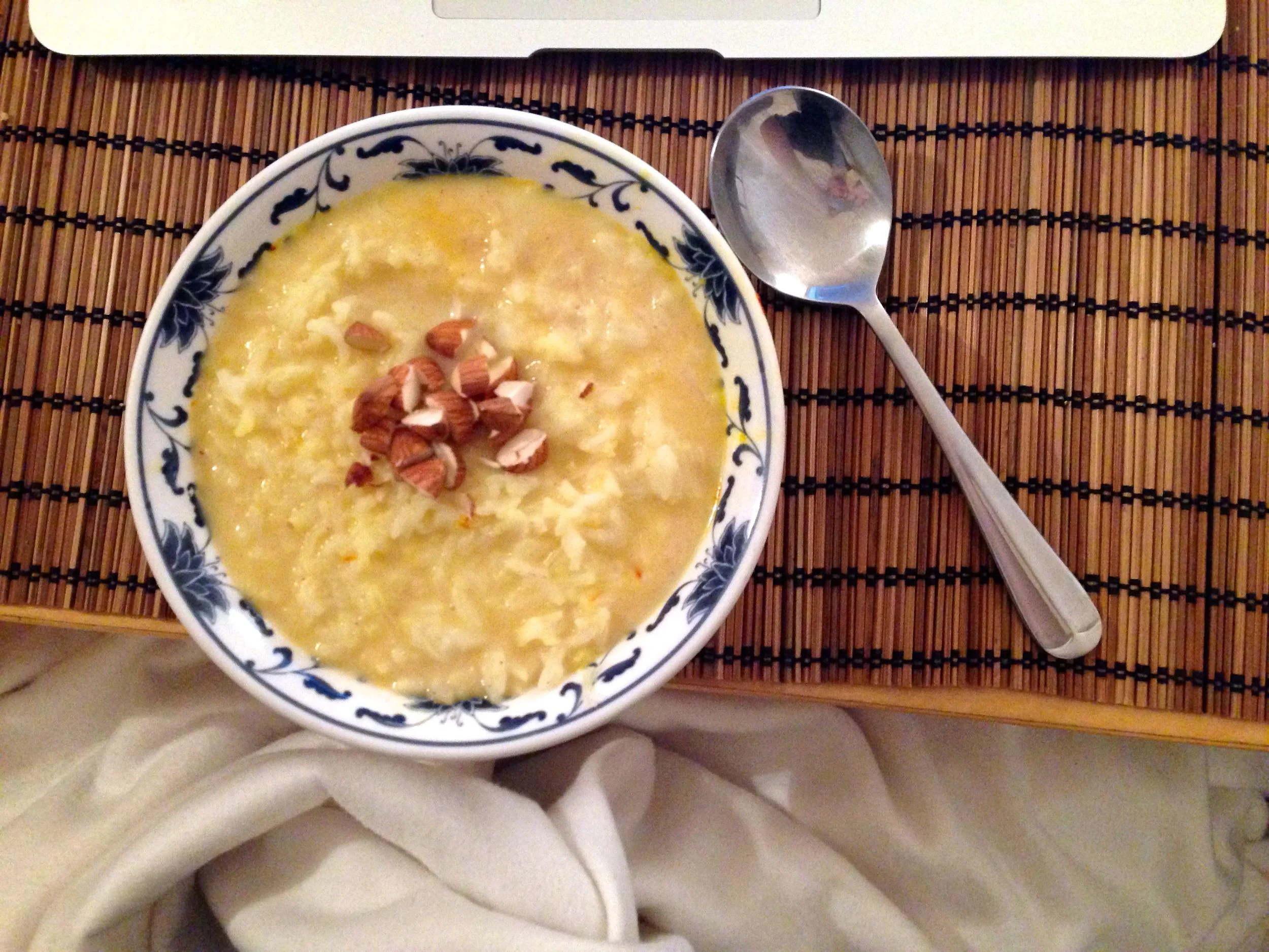 Saffron rice pudding