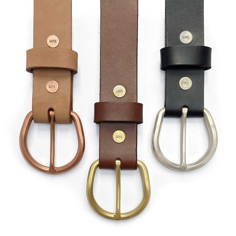 Signature leather belt