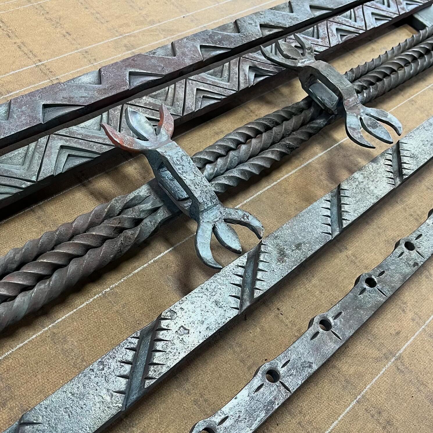 Our next project is a door made from patterned and ornamented bars. 😊 Dreams do come true in Detroit!

#Detroit #blacksmith #madeindetroit #craft #handmade #doordesign #steel #forging #forged #forgewelding #pattern #ironwork #metalwork #metalworking