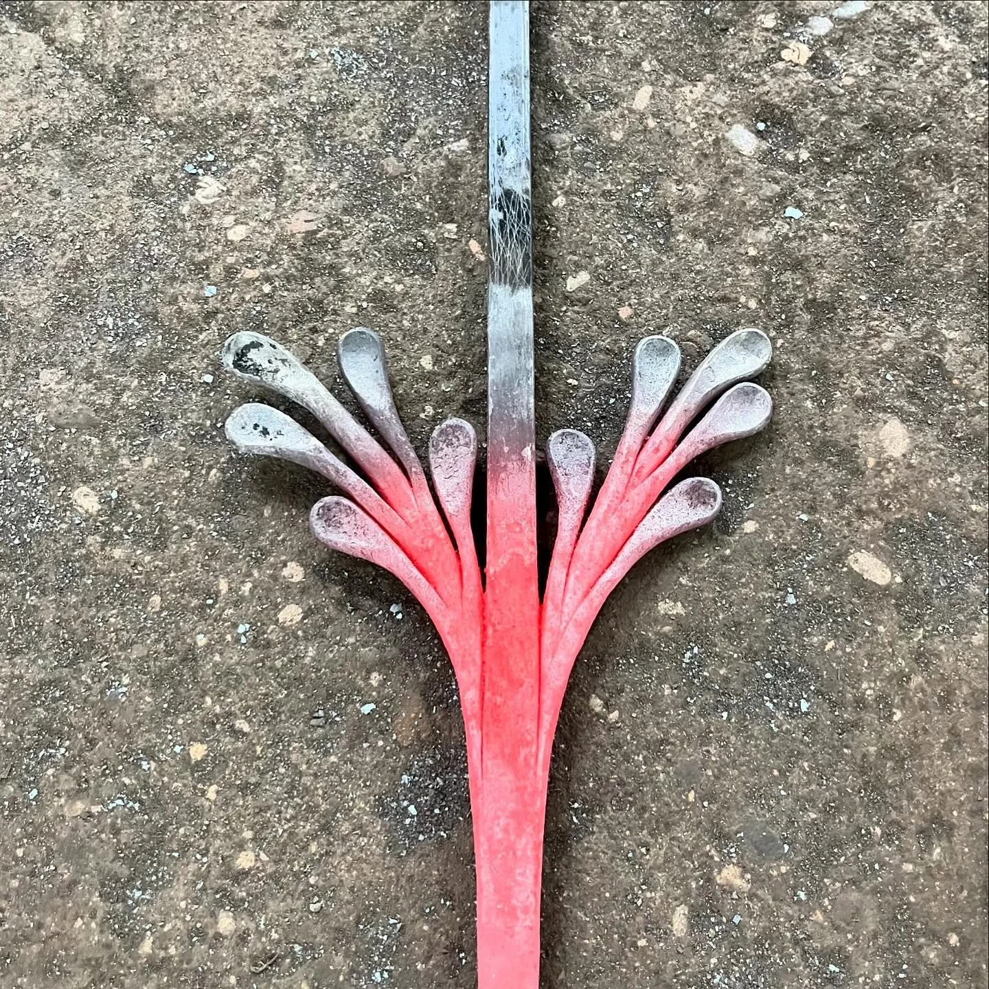 In honor of the beginning of Fall: allow us to present recent leaf work. 1. As part of a door project. 2. As gate post finials.

#blacksmith #forged #forgeweld #forgewelding #steel #ironwork #metal #metalwork #ironworker #fall #leaves  #fallleaves #h