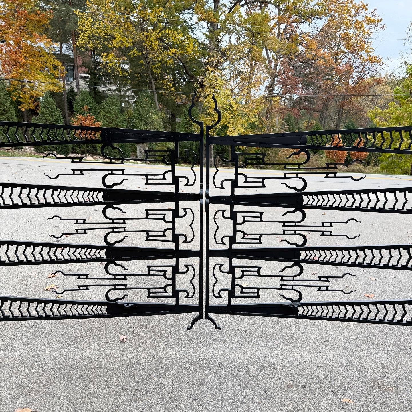 Two weeks ago Smith Shop reinstalled the iconic Cranbrook Kingswood gates after restoration. Designed by the Cranbrook Architectural Office in 1931 under the direction of Eliel Saarinen, the wrought iron gate was manufactured by the little known firm