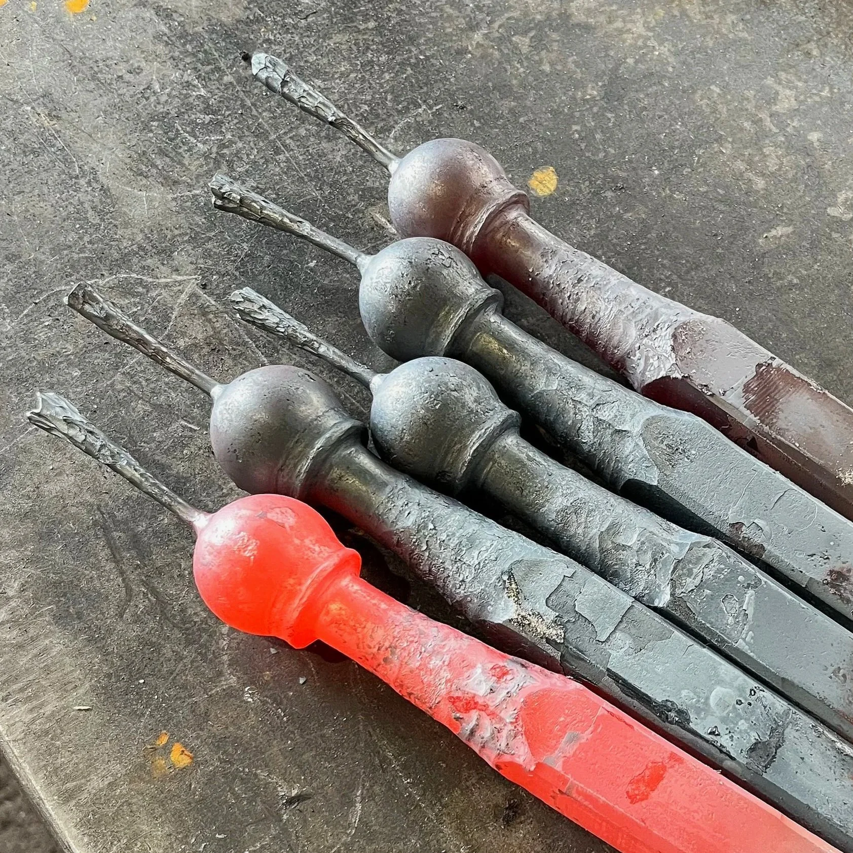 Raw Forgings that were components for the Cranbrook Tennis Classic Trophies Produced by Smith Shop in Collaboration with Ian McDonald