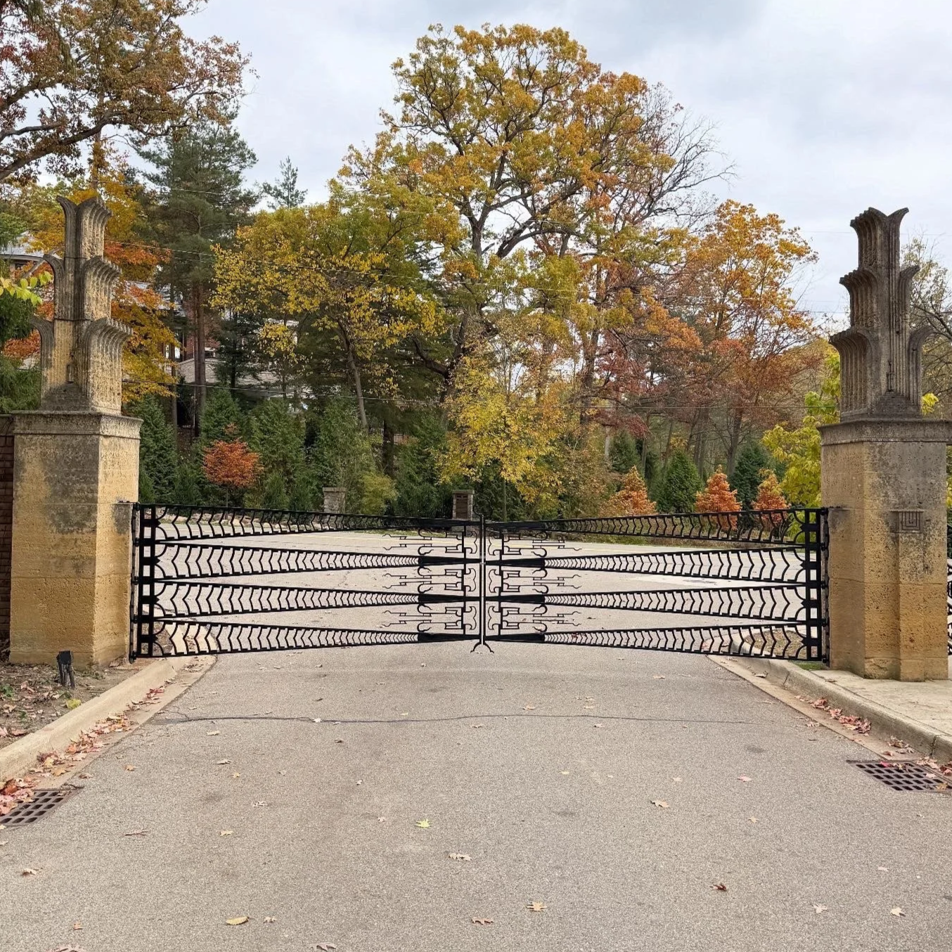 Cranbrook Kingswood Gate in the closed position after restoration in 2025