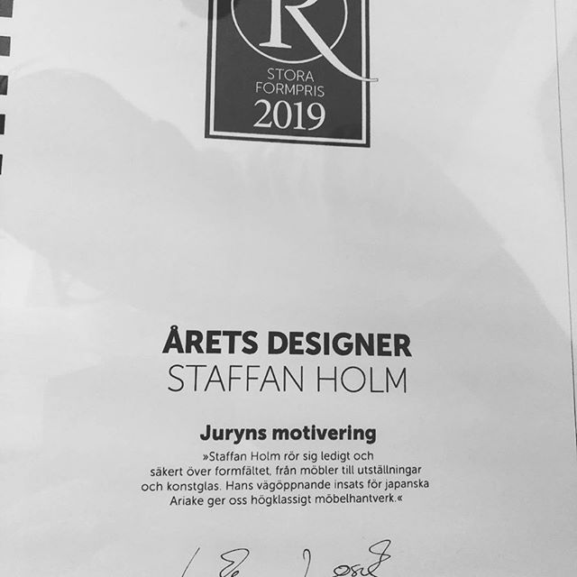 I am so happy and honoured to be the Residence magazine 2019 designer of the year. #residencemagazine #designeroftheyear @staffanholmstudio @residencemag