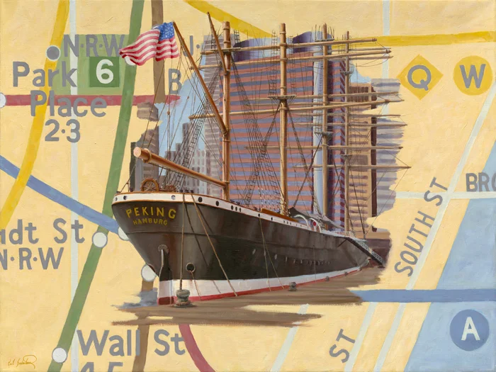 South Street Seaport, 30" x 40"