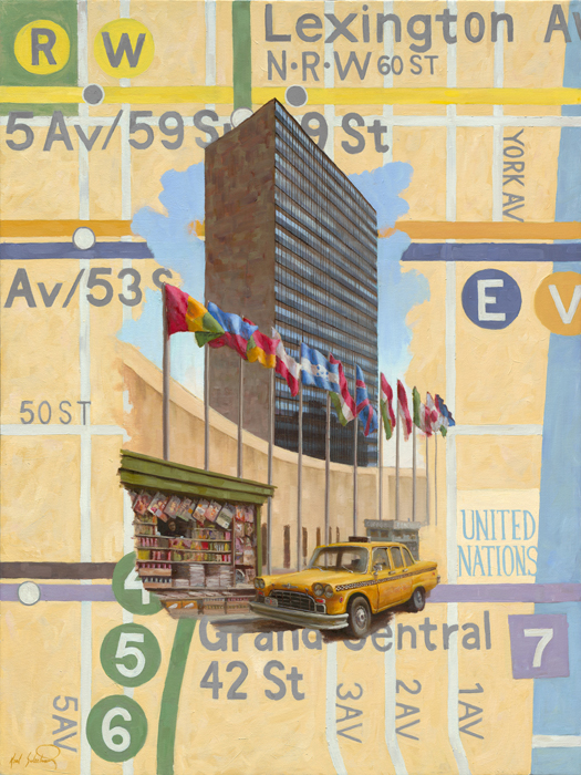 United Nations, 30" x 40"