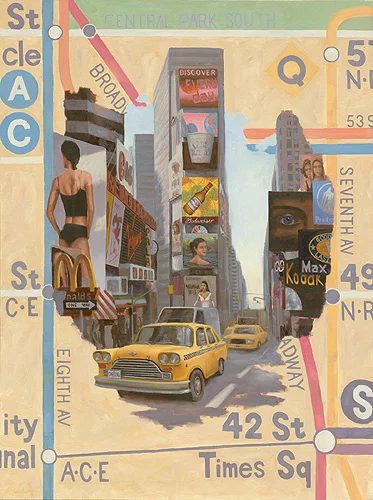 Times Square, 30" x 40"
