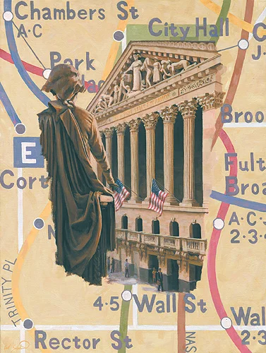 Wall Street, 30" x 40"