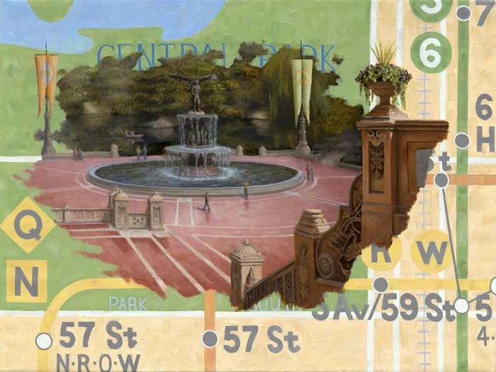 Bethesda Terrace, 30" x 40"