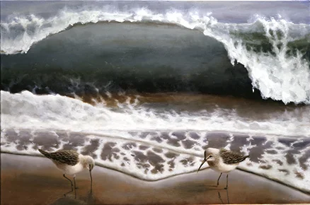 Sandpipers II, 24" x 36"