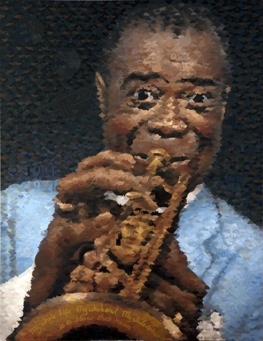 Satchmo, 67" x 87"