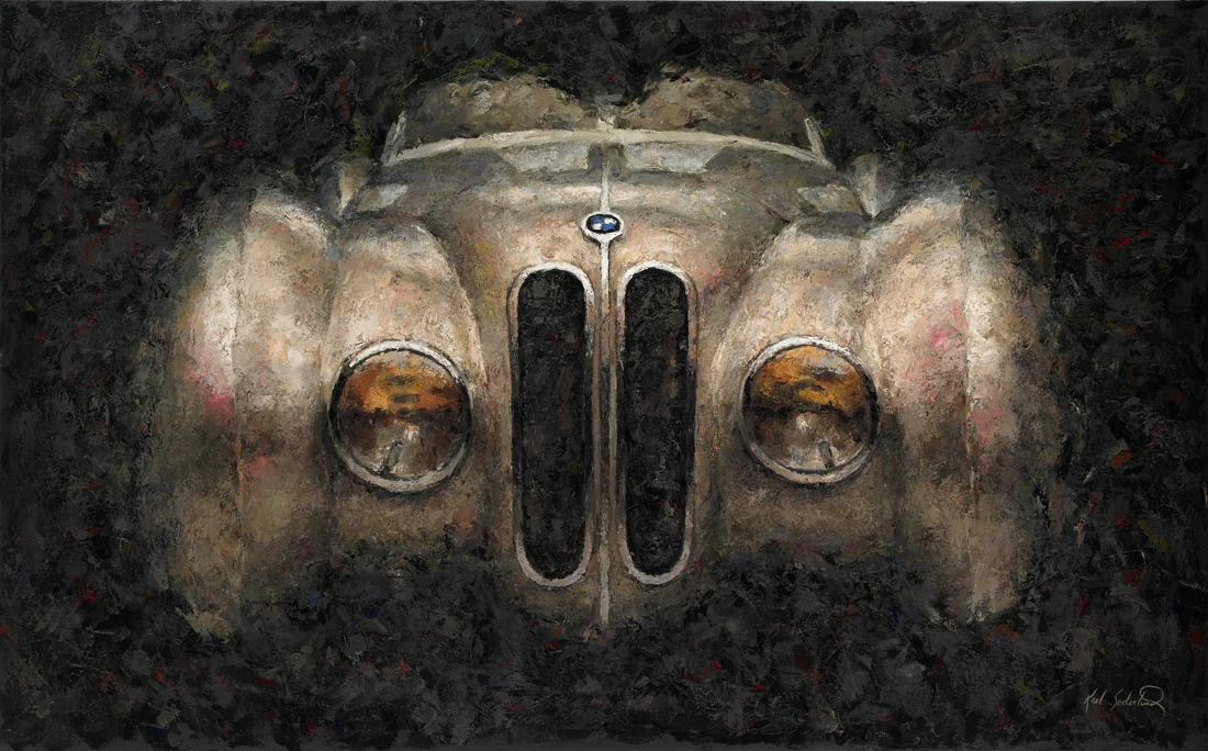 BMW 1937 328 Roadster, 56" x 90"