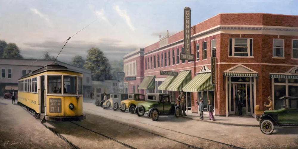 Fairfield Center circa 1925, 44" x 88"
