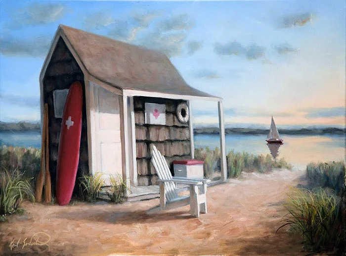 Lifeguard Shack, 18" x 24"