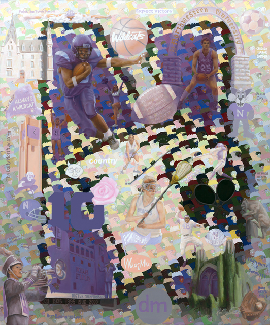 Wildcat Nation, 54" x 65"