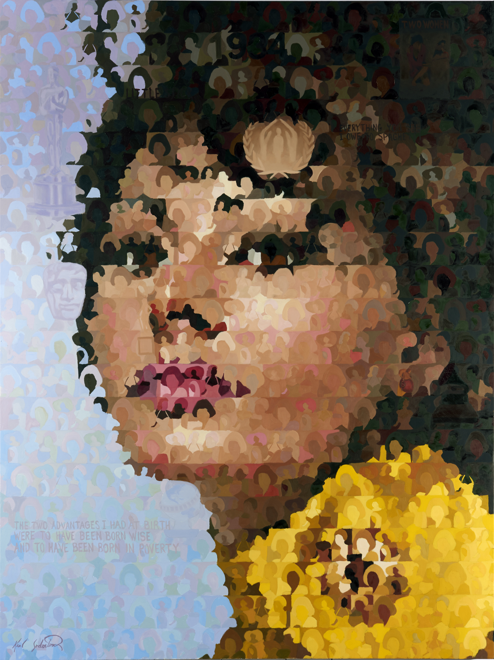 Sophia Loren, 60" x 80"