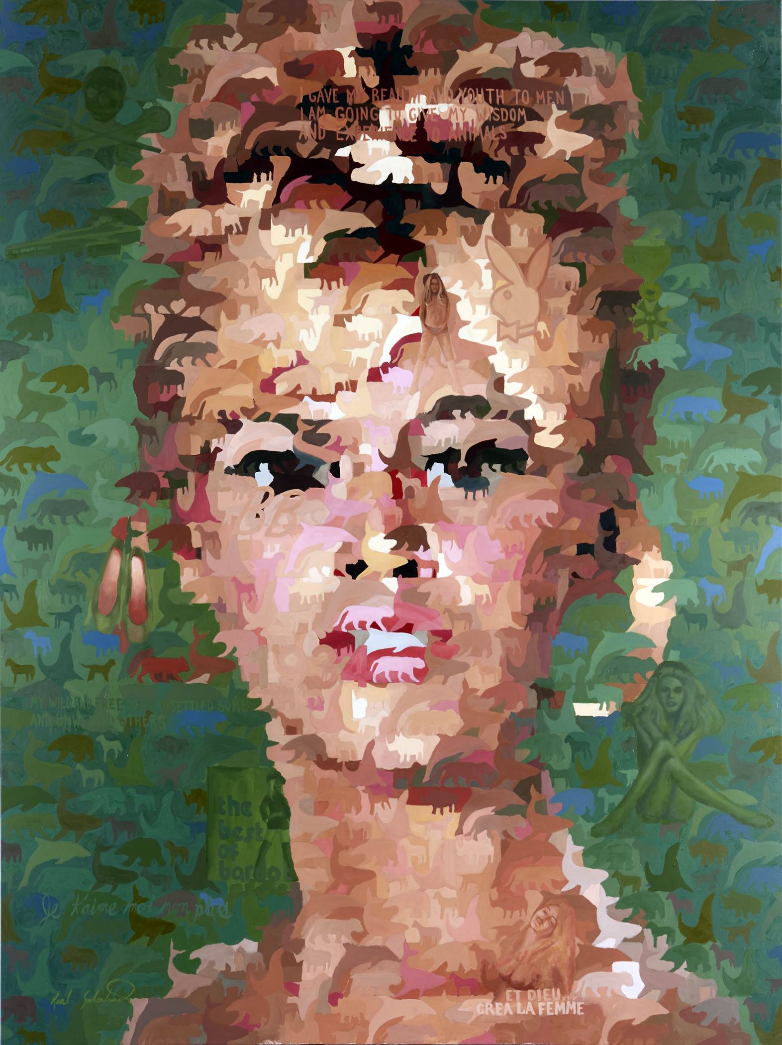 Brigitte Bardot, 60" x 80"